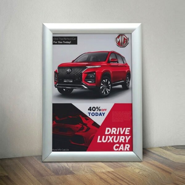 Clipon Silver | Curve frame | Non lit | UV Print