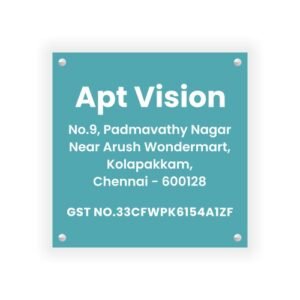 Acrylic GST board | Wall Fixing with Stud | 18 x 12