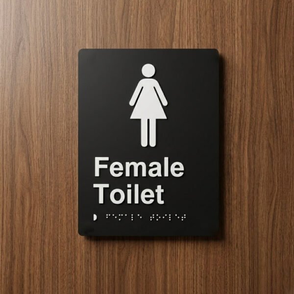 Acrylic Braille | 6 x 9" | Tactile ADA Compliant Signage