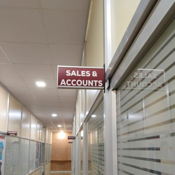 Wall Projected  Signs |  Curved Frame | Double Side | UV Print