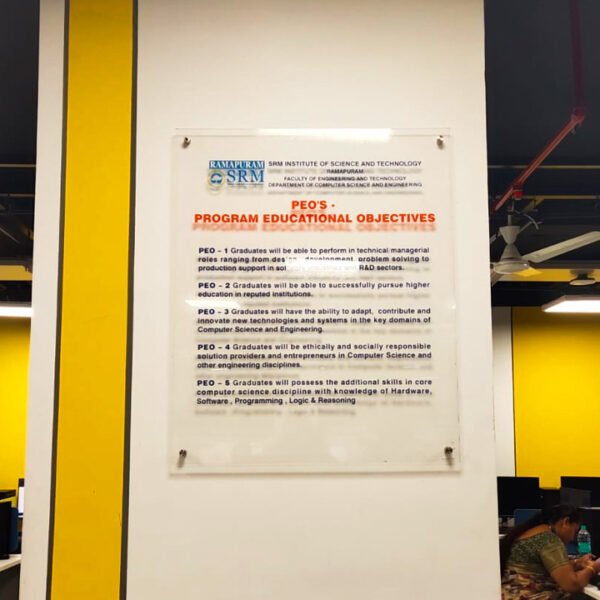 Clear Vinyl | Acrylic | SS Stud | UV Print | Glass Surfaces | Doors & Windows