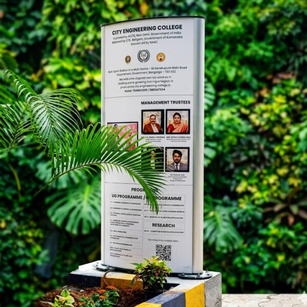 Pole Signage | Aluminium profile | Double side with light | Pylon |  Customized size