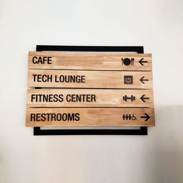 Wooden Name Plate | Acrylic Letters | Custom Size