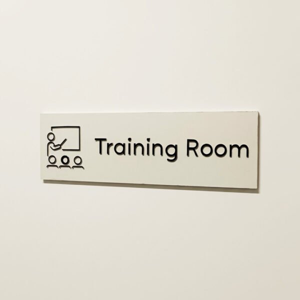 ACP Name Plate I 12 x 4" I Multicolor I Embossed Acrylic Letters