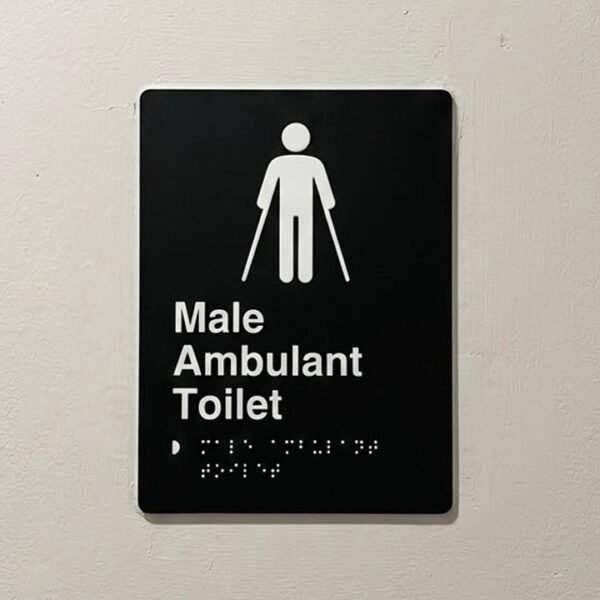 Acrylic Black | Braille Signs | Promotional Displays | 18 x 12