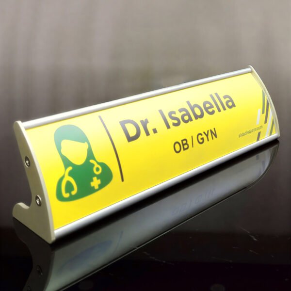 Alu Desk Name Plate | Name Plates | Promotional Displays | 18 x 12