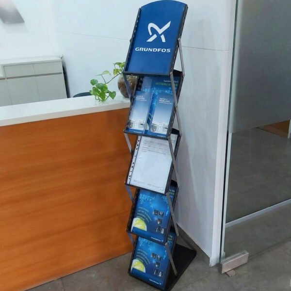 Brochure Stand | A4 Size | Metal | Zig Zag