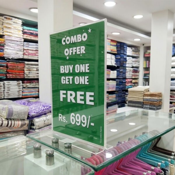 Discount Board | Acrylic | Satin Print | Double Side