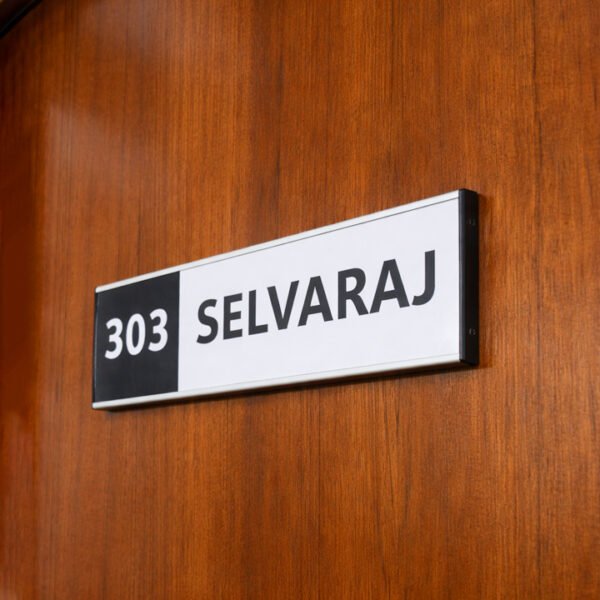 Room Signs| Flat Profile | Print Changing Option | Door Mounted