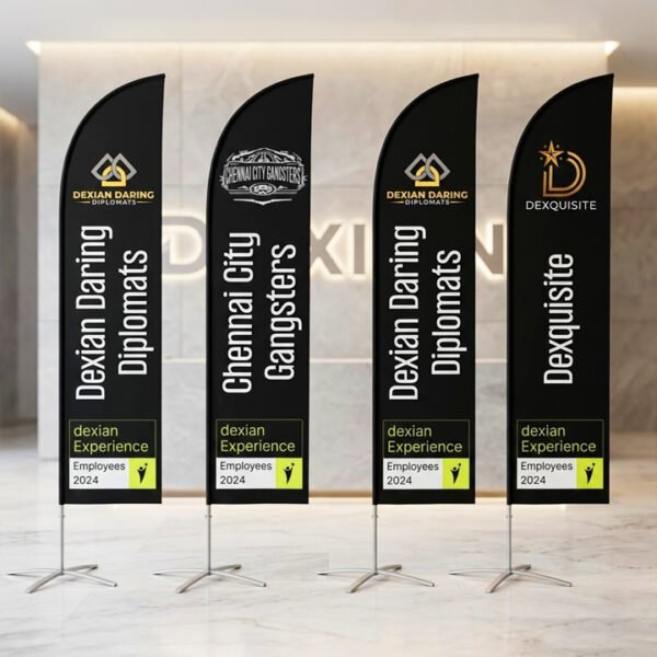 Feather Flag | Fabric | Sublimation Print | Custom Size