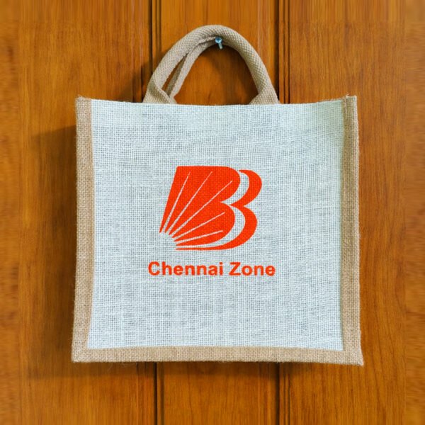 Jute Bag | Eco Friendly | Custom Design | Handle with Zipper