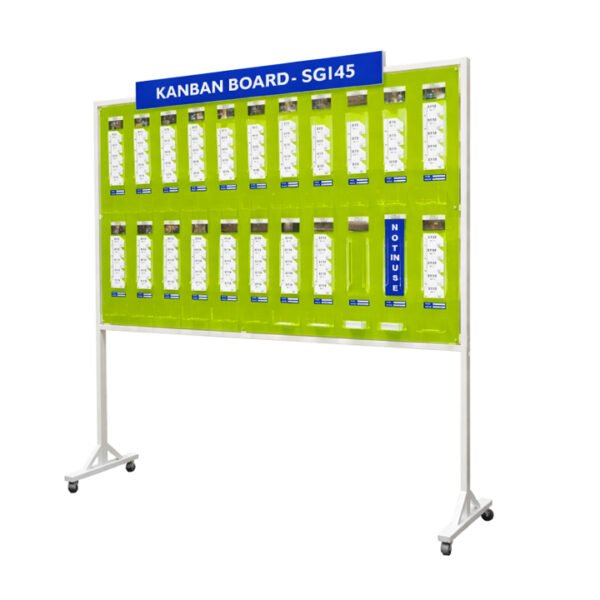 Kanban Board | Acrylic | MS Painted Stand | 6 x 4'