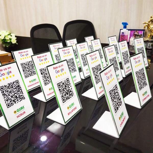 QR Stand | Acrylic | Multicolor | 4 x 7" | UV Print