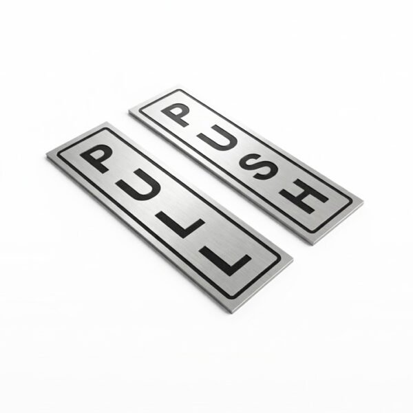 Push Pull I Stainless Steel I Etching  I 40 x 120mm I Engraving