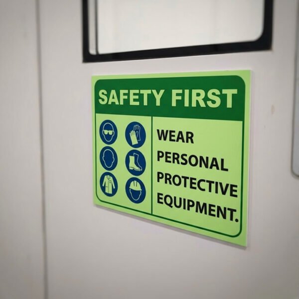 Safety Sign | Sunboard | UV Print | Custom Size | Foamboard