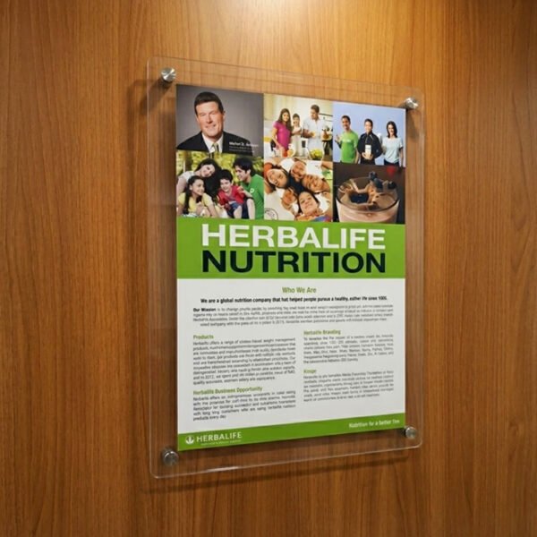 Acrylic Sandwitch | UV Print | SS 304 Stud | Custom Size