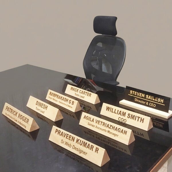 Wooden Name Plate | Name Plates | Promotional Displays | 18 x 12